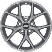 Bbs SR 18x8 5x114.3 ET40 Satin Grey Wheel -82mm PFS/Clip Required