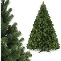 Kadax Alpentanne 220, kerstboom, kunstkerstboom van pvc, dennenboom met standaard, kerstversiering, kunstboom, boom met 435 takken (kerstboom 220 cm)