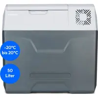 Medion mobiele koelbox met compressor (elektrisch, 47 liter opslagcapaciteit, 60 watt, -20°C tot 20°C, LED display, USB, 230V 12V 24V autoadapter, voor auto, vrachtwagen, camper, camping MD13112)