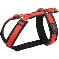 AnnyX Hondentuig - FUN - Speurtuig - Rood/Zwart - maat XS - Borstomvang 43-52cm - Gewicht hond 6 -12 kg