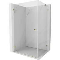 Mexen Lunar-B draaideur douchecabine links 95 x 90 , transparant, goud - 832-095-090-50-00-L