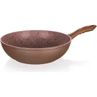 Banquet Koekenpan, diepe koekenpan, wok, Smart Stone baksteen 28 cm