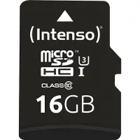 Intenso - carte mémoire flash - 16 Go - microSDHC UHS-I