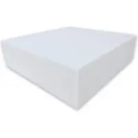 Dibapur WHITE: (100x200x12 cm) Orthopedisch koudschuimmatras / Akoestisch schuim - H2 - Zonder hoes - Duitsland