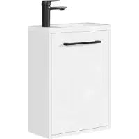Badplaats Toiletmeubel met wasbak florence 40 x 22 cm – mat – fonteinmeubel