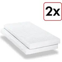 Sleezzze Koudschuimmatras CloudComfort Premium 100 x 200 cm, hoogte 15 cm, hardheidsgraad H2/H3, Twin-Set
