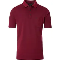 Casa Moda Wijde fit polo geel met borstzak