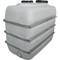 Graf ruimtebesparende tank 2500 L naturel van voedselveilig PE