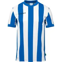 Uhlsport Retro Stripe Short Sleeve T-shirt Blauw 6-7 Years Jongen