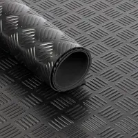 Floordirekt Rubber loper - Rubbermat - Karo - 3 mm - 150 x 100 cm