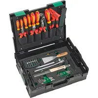 Stahlwille 97830702 STW L-BoXX Elektrikset Gereedschapskist (gevuld) ABS kunststof Zwart, Groen