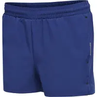 Hummel Sportbroek 'Move' donkerblauw / zilvergrijs / wit