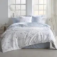 De Witte Lietaer Dekbedovertrek Ave Arctic Ice Satijn-200 x 200 / 220 cm | 2-Persoons