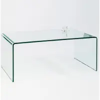 Invicta Extravaganter Glas Couchtisch FANTOME 110cm transparent - 22874