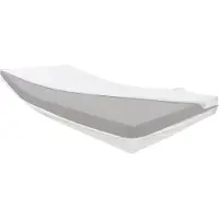 Dibapur Incontinentie standaard matras (120x190 cm), koudschuimmatras van 12 cm dik met waterdichte hoes