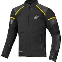 Bogotto Blizzard-X Waterdichte Zwart Geel Textiele Motorjas Maat S