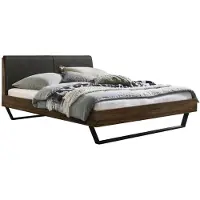 Hasena Trento 16 Pietro bedombouw massief houten bed gestoffeerd hoofdbord