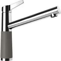 Schock laagdrukarmatuur SC-510, model ASPHALT, met vaste uitloop / CRISTALITE Basic Line