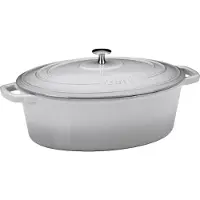 kela Braadpan Calido met Deksel Ovaal Grijs 6L