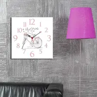 Opviq , Msk- HMA3170, Bunt, Wandklokken, 40 x 40 cm, 100% MDF (dikte: 5 mm)