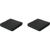 Madison lounge profi-line zitkussen rib black ca. 60x60 cm set van 2