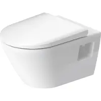 Duravit Toilet D-Neo Wand Set Rimless Diepspoel 54 cm Hoogglans Wit