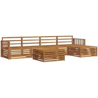 vidaXL Buiten bank set 6 st Naturel Massief Acacia Hout
