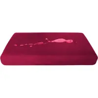 Tierlando Quick-Cover SOFT VELOURS, vierkant matrasbeschermer, modellen: GOOFY | PLUTO | LINUS | ANTON | SCOTCH - Bedmaat: 90 cm | Kleur: 04 Donkerrood