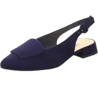 Paul green Ballerina met riempjes nachtblauw