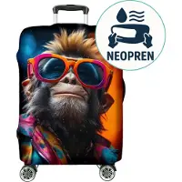 Ferocity - Kofferhoes M (23"-26") Flexibel - Gemakkelijk schoon te maken - Polyester - Sunglasses Monkey