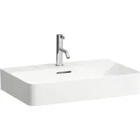 Laufen Val meubelwastafel 65x42cm met 1 kraangat met overloop wit