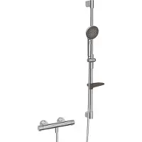 Hansa Prisma - Doucheset met thermostaat, 3 jets, chroom 48130431