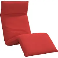 Syfax Ligstoel inklapbaar 175x54x8,5 cm oxford stof rood