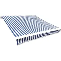 Syfax Vervangingsdoek voor luifel 3x2,5 m polyester blauw en wit