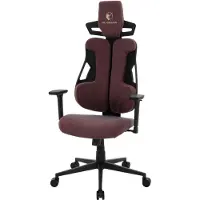 ML-Design Gaming stoel met armleuning, hoofdsteun en lendensteun rood, gemaakt van stof
