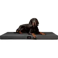 Tierlando Orthopedisch hondenbed ALICE EASY CLEAN, kunstleer, afmetingen: 100x80 cm | Kleur: 02 Grafiet