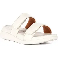 FitFlop Women F-Mode Go Adjustable Flatform Two-Bar Slides Paris Beige-Schoenmaat 36