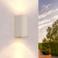 LEDVION - Wandlamp Buiten Santa Barbara, Beige, GU10 Fitting