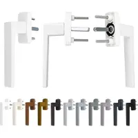 Kj-vertrieb Aluminium Raamklink Quadrat RAL9006 Grijs
