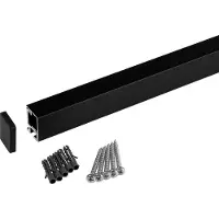Kesseböhmer Linero MosaiQ EasyLine zwart 900 x 22 x 29 mm aluminium keukenreling railingsysteem