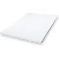 THE WHITE STONE Topmatras 105 x 200 van traagschuim | Hoogte 6 cm | Ademende en afneembare hoes | Antibacterieel en schimmelwerend