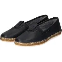 Rieker dames slippers, leer, blauw