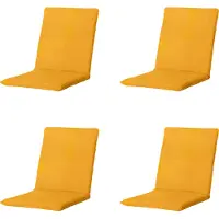 Madison stapelstoelkussen panama golden glow ca. 97x49 cm set van 4