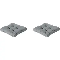 Madison florance zitkussen basic grey ca. 73x73 cm set van 2