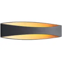 Arcchio Wandlampe , Jelle, Zwart, Woonkamer, Metaal, Modern