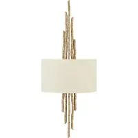 HINKLEY Wandlamp Spyre, dimbaar, messing / goud, Woon-/ Eetkamer, metaal, Modern, Wandlamp