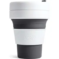 Stojo - Pocket Cup - Koffie / Theebeker - 355 ml - Herbruikbaar - Opvouwbaar - Slate