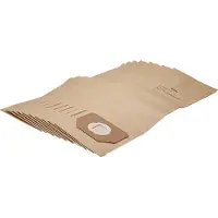 VHBW 10 stuks stofzakken, compatibel met de Curtiss Jazz 30L-stofzuiger – 30 cm x 17,5 cm, bruin