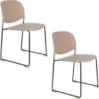 Housecraft living Set van 4 eetkamerstoelen Bradney | kunststof bruin 48x80x52 cm eetkamerstoelen | NADUVI