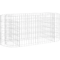 vidaXL Gabion plantenbak verhoogd 120x50x50 cm gegalvaniseerd ijzer